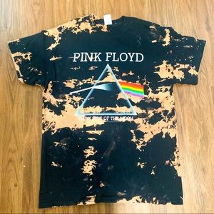 Bleach Dyed Pink Floyd Shirt